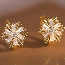 AKISON JEWELS Gold-Plated Alloy Earrings-image-65
