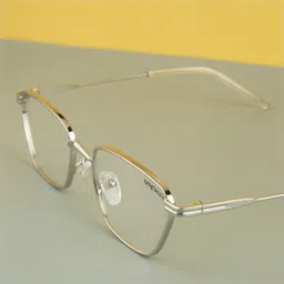 SUNGLASSIC Unisex Rectangle Sunglasses with UV Protected Lens Andreas-Silver-DN-Clear image 4
