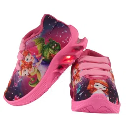 BUNNIES Girls Star Wars Woven Design LED Slip-On Sneakers-34