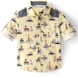 Infinity Boys Floral Opaque Printed Casual Shirt-image-48