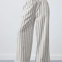 The Souled Store Women Mid Rise Striped Straight Fit Wide Leg Trousers-image-108