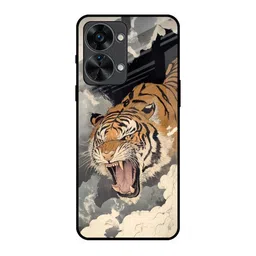 QRIOH Raging Tiger Quirky Printed Oneplus Nord 2T Silicon Back Case Mobile Accessories-picture-27