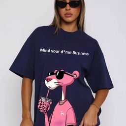 RAYACLOSET Women Printed Applique T-shirt-image-98