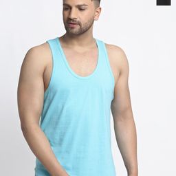 Friskers Pack Of 2 Pure Cotton Anti-Bacterial Gym Vests 10525C-01-20-image-37