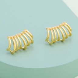 Kushal's Fashion Jewellery Gold Plated Classic Studs Earrings-image-66