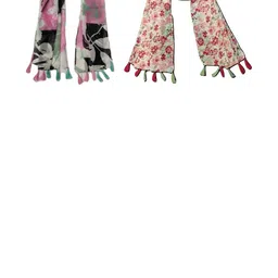 StoleVilla Women's Printed Designer Chiffon Stoles and Scarf (Multicolor) - Pack of 6-33