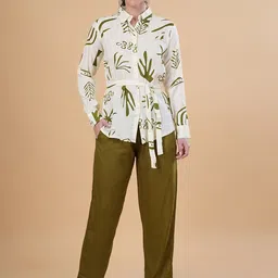 NEYSA Printed Shirt Collar Neck Shirt With Trousers Co-Ords-picture-38