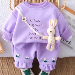 INCLUD Girls Embroidered Long Sleeves Sweatshirt With Joggers-picture-6