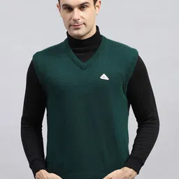 Monte Carlo Men V-Neck Woollen Pullover-picture-4