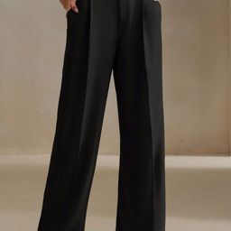 Chemistry Women Relaxed High-Rise Pleated Trousers-picture-42