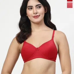 LILY Mfruomalg Pack Of 2 Full Coverage Lightly Padded T Shirt Bra-48