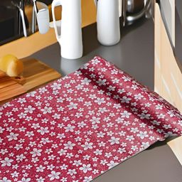 Aura Pink Set of 1 Water Resistant Shelf Liner Organisers-16