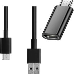 Relix USB Type C Cable 2 A 1 m Combo of usb a to c data cable plus usb c to micro usb male conveter |c type charging Cable 15W, 2 A Output, 480Mbps Data Transfer, 1.2M Durable Type-C Charger Cord for Samsung, Mi, Realme, Vivo, Oppo, OnePlus|-image-21