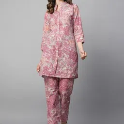 MAYANA Women Floral Printed Kurta with Trousers-38
