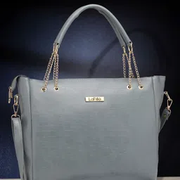 LaFille Textured PU Structured Tote Bag-33