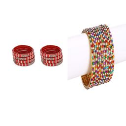 Somil Combo Glass Bangles For Women | Traditional Bangles Set | Daily, Festive & Party, Combo Of 2 Set, Red, Multicolor-image-83