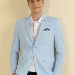 Allen Solly Slim-Fit Textured Single Breasted Blazer-52