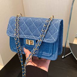 HAUTE SAUCE by Campus Sutra Women's Blue Solid Sling Bag-image-73