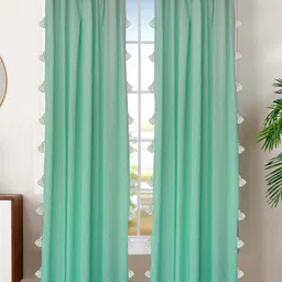Dekor World Multicoloured Set of 2 Sheer Door Curtain-31