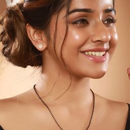 Jazz and Sizzle 18K Rose Gold-Plated Cubic Zirconia Studded & Beaded Mangalsutra image 5