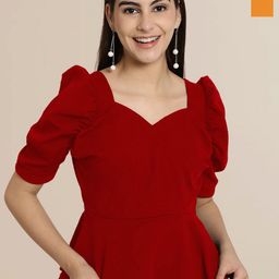 Tromko Sweetheart Neck Puff Sleeve Top-picture-24