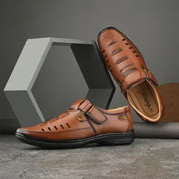 Vellinto Men Ethnic Comfort Sandals-image-81