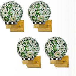 1ST TIME Green & White Solid Glass Traditional Cylinder Wall Lamps Wall Lamps-picture-49