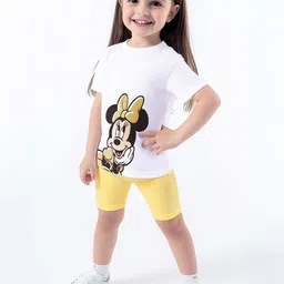 Nauti Nati Girls Printed T-shirt with Shorts-image-61