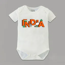 BLUSHES Infants Printed Pure Cotton Round Neck Bodysuit-image-87