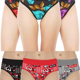 FiveFlag Mid-Rise Cotton Blend Briefs-image-89