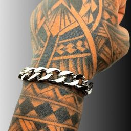 Dynamic Retail Global Men Silver-Plated Link Bracelet-image-62