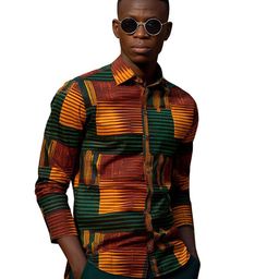 StyleCast x Revolte Men Cutaway Collar Abstract Printed Casual Shirt-picture-44