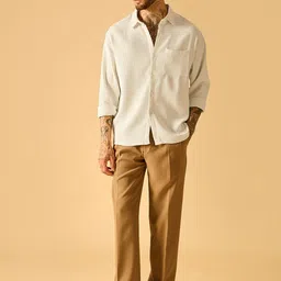 AKS Men Standard Semi Sheer Casual Shirt-image-37