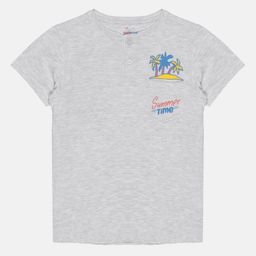YOUNG BIRDS Boys Varsity Henley Neck Extended Sleeves Applique T-shirt-image-79