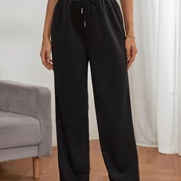 Imsa Moda Women Loose Fit High-Rise Trousers-image-48