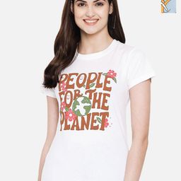 Dreambe Women Pack Of 2 Tom & Jerry Graphic Printed Round Neck Cotton T-shirts-image-92