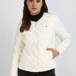 Tommy Hilfiger Women Geometric Quilted Jacket with Embroidered-image-76