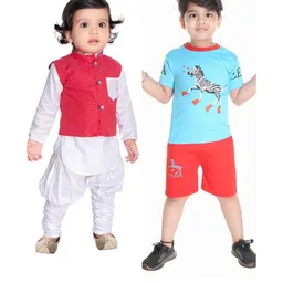 Smuktar garments Boys Multi Clothing Set-image-11