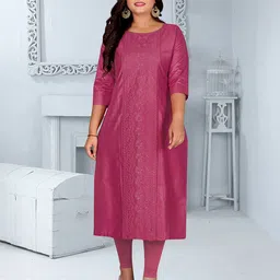 RIAANA Women Ethnic Motifs Embroidered Festive Straight Kurta-picture-49