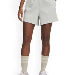 UNDER ARMOUR UA Meridian Women Striped Cotton Relaxed-Fit Rib Shorts-picture-28