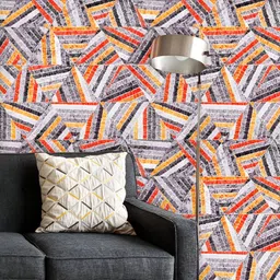 ArtzFolio Printed UV-Resistant Anti-Bacterial Colorful Tribal GrungePeel & Stick Wallpaper-image-59