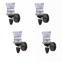 SOMIL Blue Glass Cylinder Wall Lamps-image-97