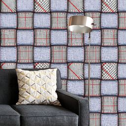 ArtzFolio Printed UV-Resistant Anti-Bacterial Classic Glen Plaid Peel & Stick Wallpaper-image-32
