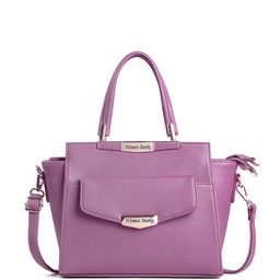 WOMEN MARKS Textured PU Structured Handheld Bag with Tasselled image 3