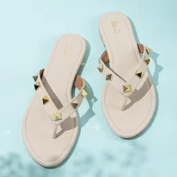 Inc 5 Women Embellished T-Strap Flats-19