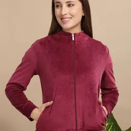 Sweet Dreams Women Solid Front-Open Sweatshirt-image-44