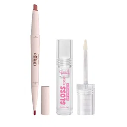 GLAM21 Set Of 2 Two To Tango Lip Liner -Nude Charm & Gloss Floss Lip Luminizer - 5 g-8