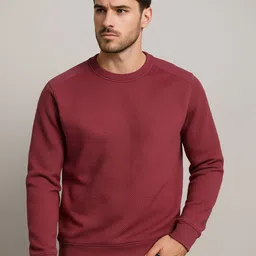 Mast & Harbour Men Self Design Sweatshirt-picture-4