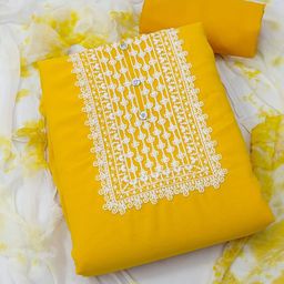 Rangtulika Ethnics Embroidered Unstitched Dress Material-picture-33