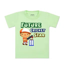 Arvesa Kids Typography Printed Applique T-shirt-image-76